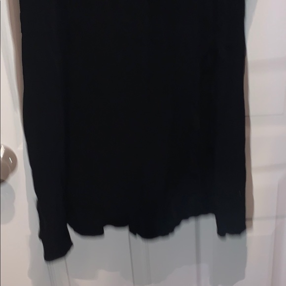 Black LOFT Wrap Front Romper - Picture 2 of 8
